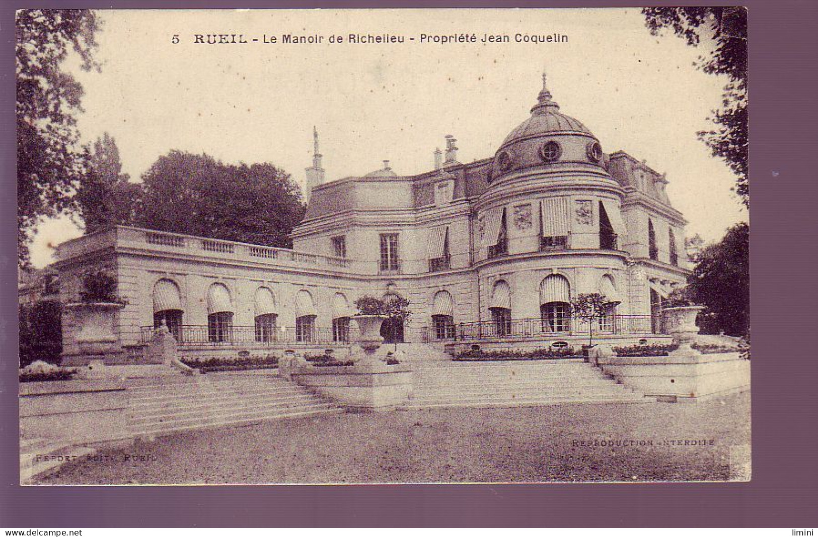 92 - RUEIL - MANOIR DE RICHELIEU - PROPRIETE DE JEAN COQUELIN - - Rueil Malmaison