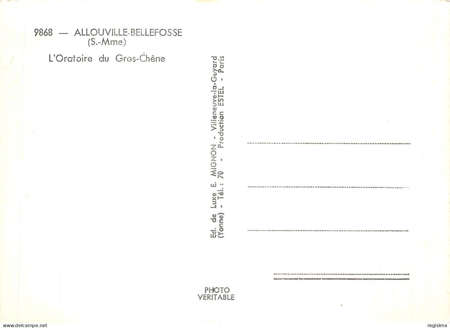 76-ALLOUVILLE BELLEFOSSE-N°T1074-D/0217 - Allouville-Bellefosse