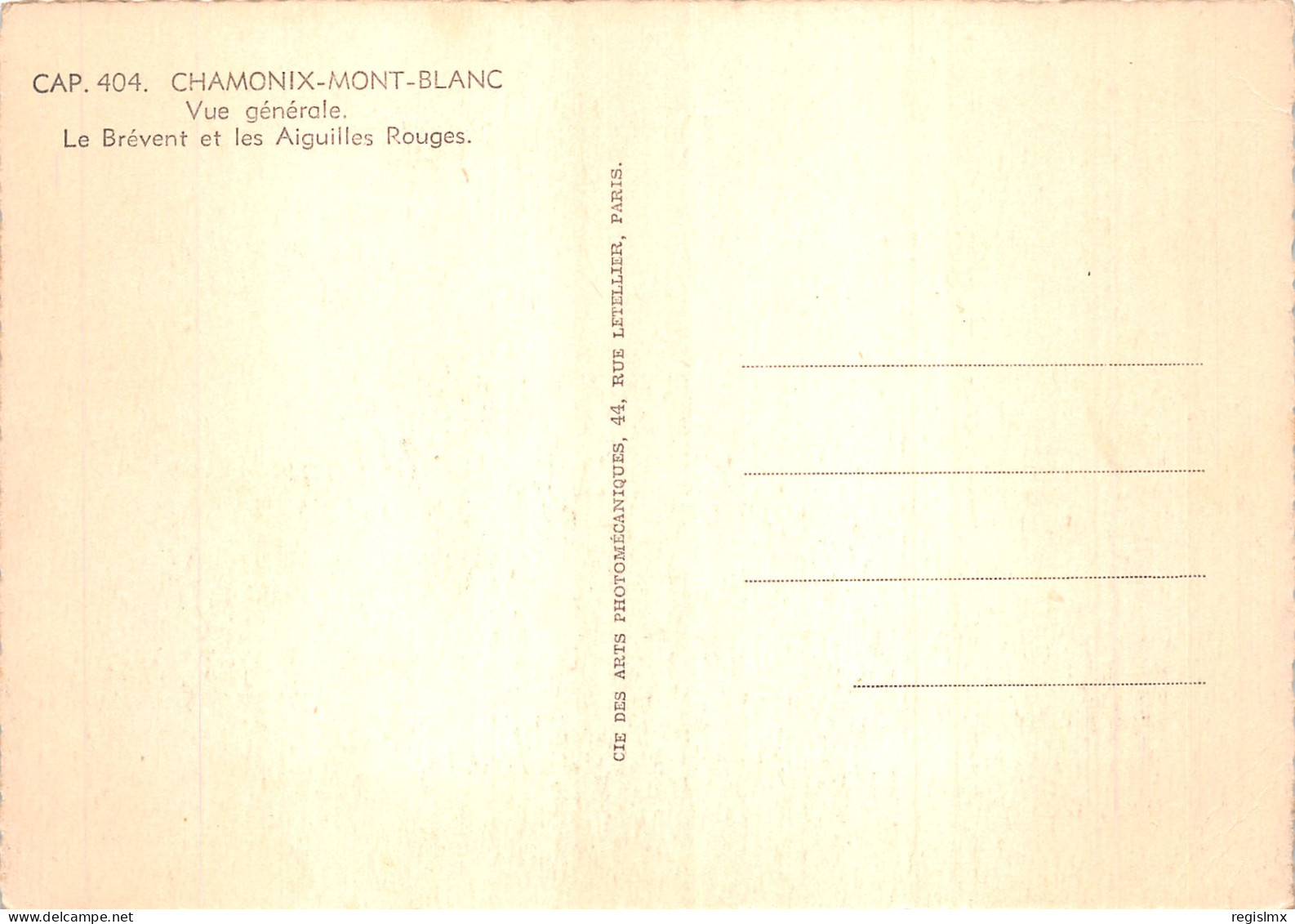 74-CHAMONIX MONT BLANC LE BREVENT ET AIGUILLES ROUGES-N°T1074-D/0119 - Chamonix-Mont-Blanc