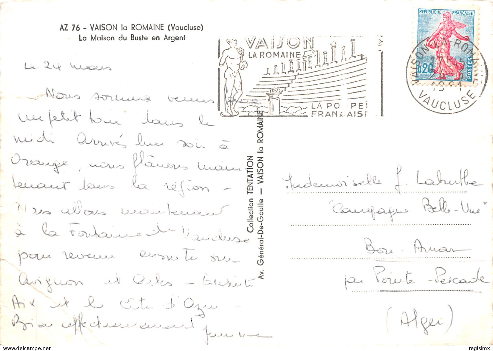 84-VAISON LA ROMAINE-N°T1074-F/0351 - Vaison La Romaine
