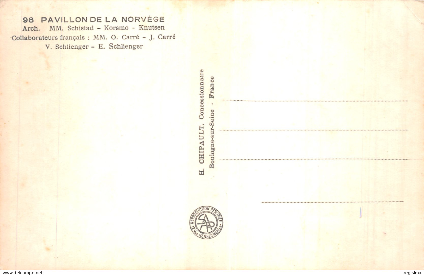 75-PARIS EXPOSITION INTERNATIONALE 1937 PAVILLON DE LA NORVEGE-N°T1075-H/0051 - Tentoonstellingen
