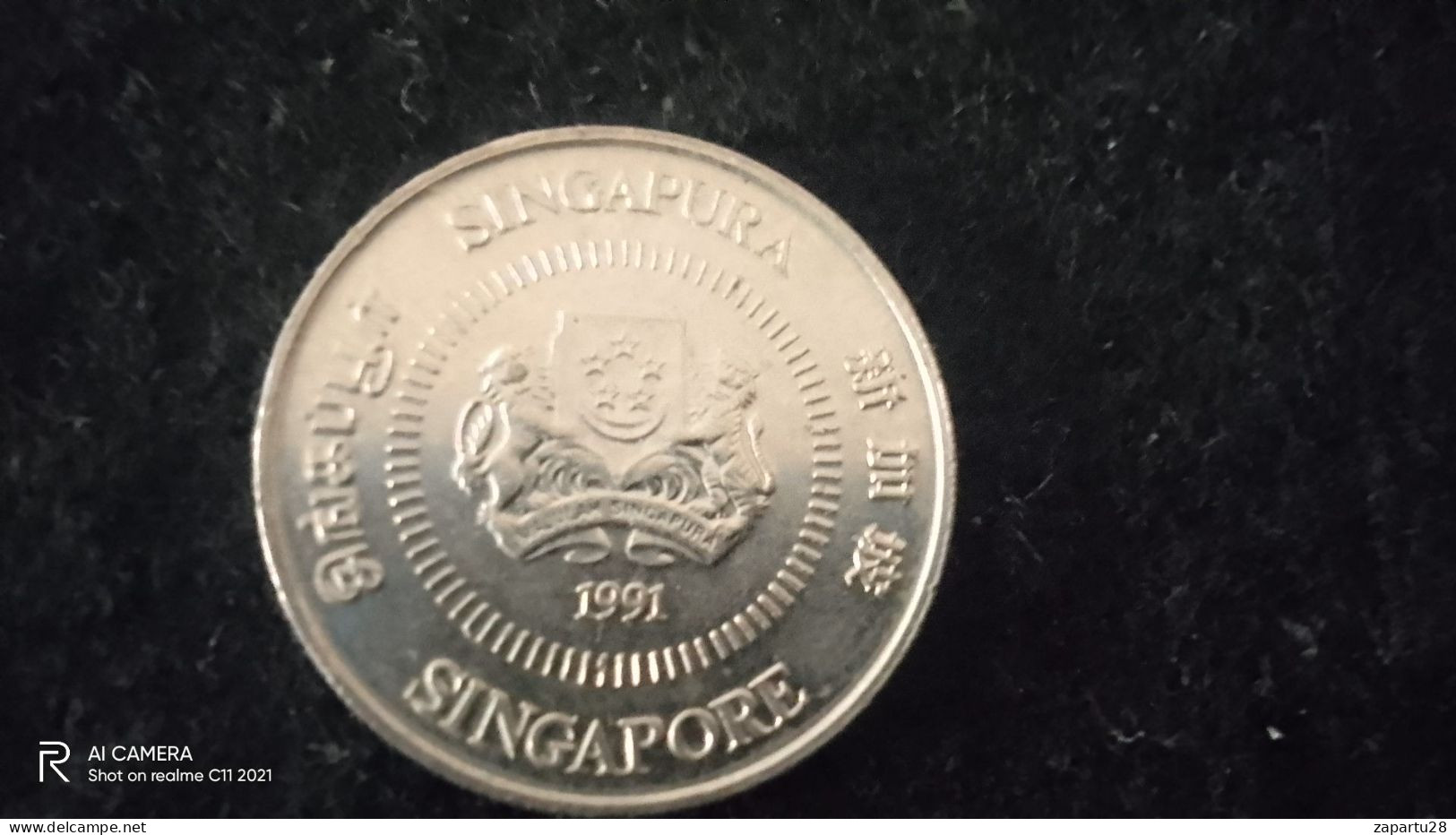 SİNGAPUR-1991   10  CENT    XF- - Singapur