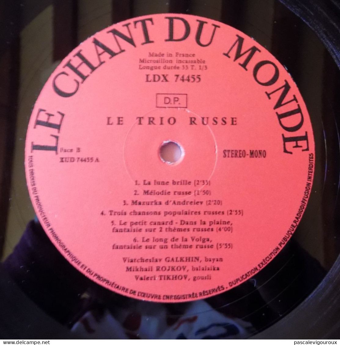 Le Trio Russe – Le Chant Du Monde 33 Tours - Country En Folk