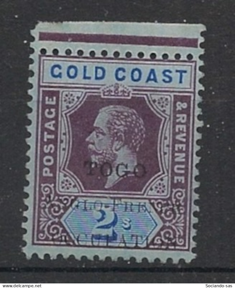 TOGO - 1915 - N°YT. 66 - Gold Coast 2s Violet Et Bleu - Neuf Luxe** / MNH / Postfrisch - Ungebraucht