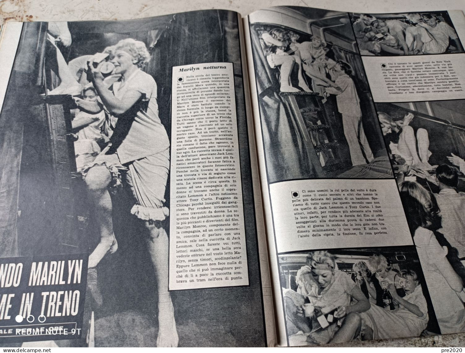 LE ORE 1959 MONICA VITTI MARILYN MONROE SALVATORE FIUME PITTORE COMISO - Autres & Non Classés
