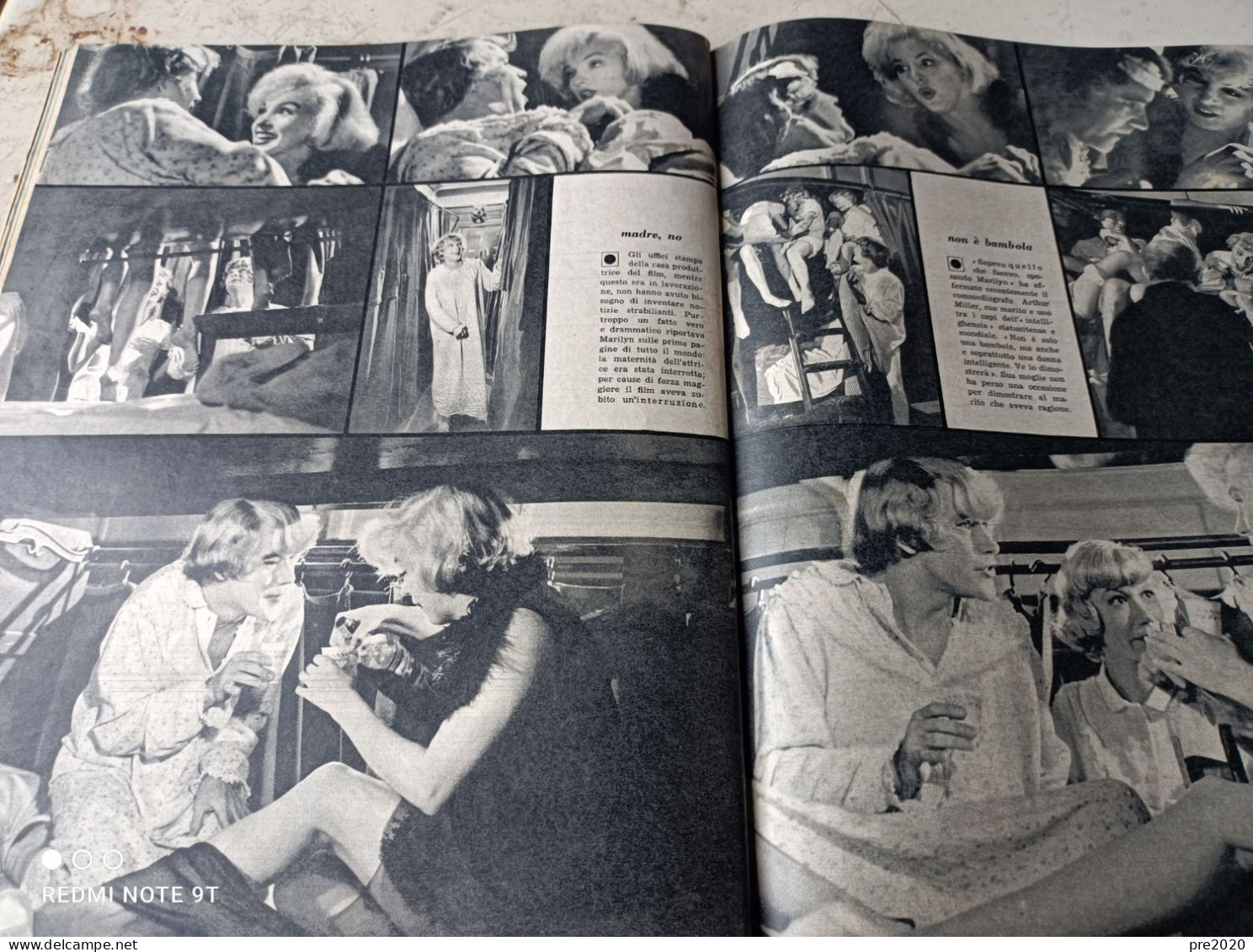 LE ORE 1959 MONICA VITTI MARILYN MONROE SALVATORE FIUME PITTORE COMISO - Sonstige & Ohne Zuordnung