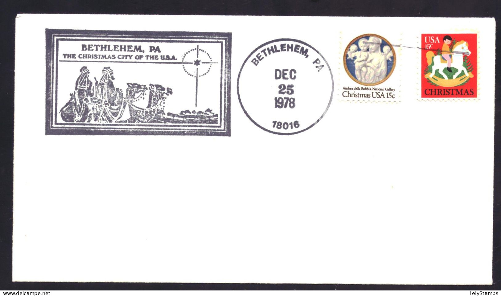 USA / United States Mi. 1368 & 1369 SC. 1768 & 1769 FDC With Adress Christmas (1978) - 1971-1980