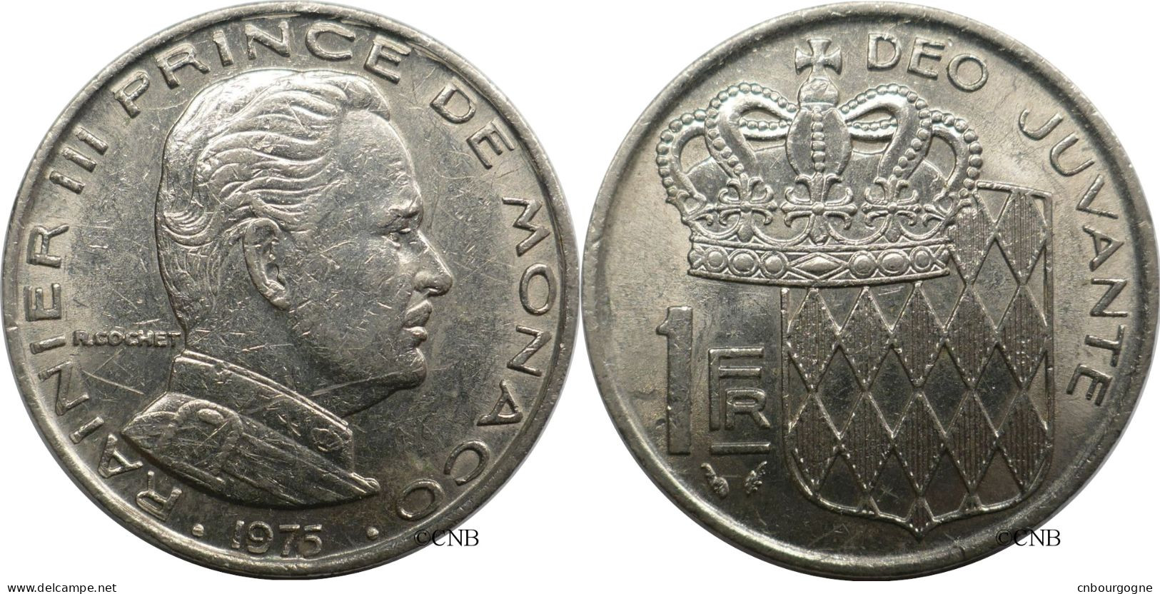 Monaco - Principauté - Rainier III - 1 Franc 1975 - TTB/XF45 - Mon6626 - 1960-2001 Neue Francs