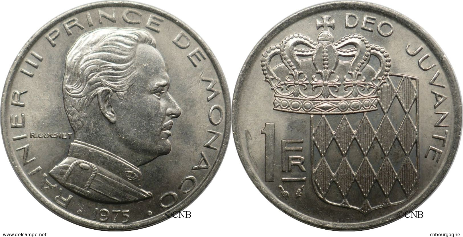 Monaco - Principauté - Rainier III - 1 Franc 1975 - SUP+/MS62 - Mon6628 - 1960-2001 New Francs