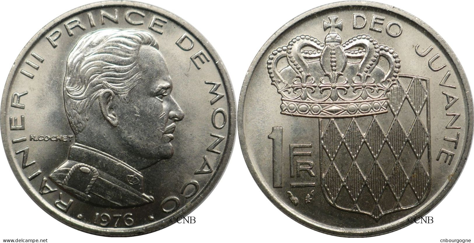 Monaco - Principauté - Rainier III - 1 Franc 1976 - SUP+/MS62 - Mon6629 - 1960-2001 Nieuwe Frank