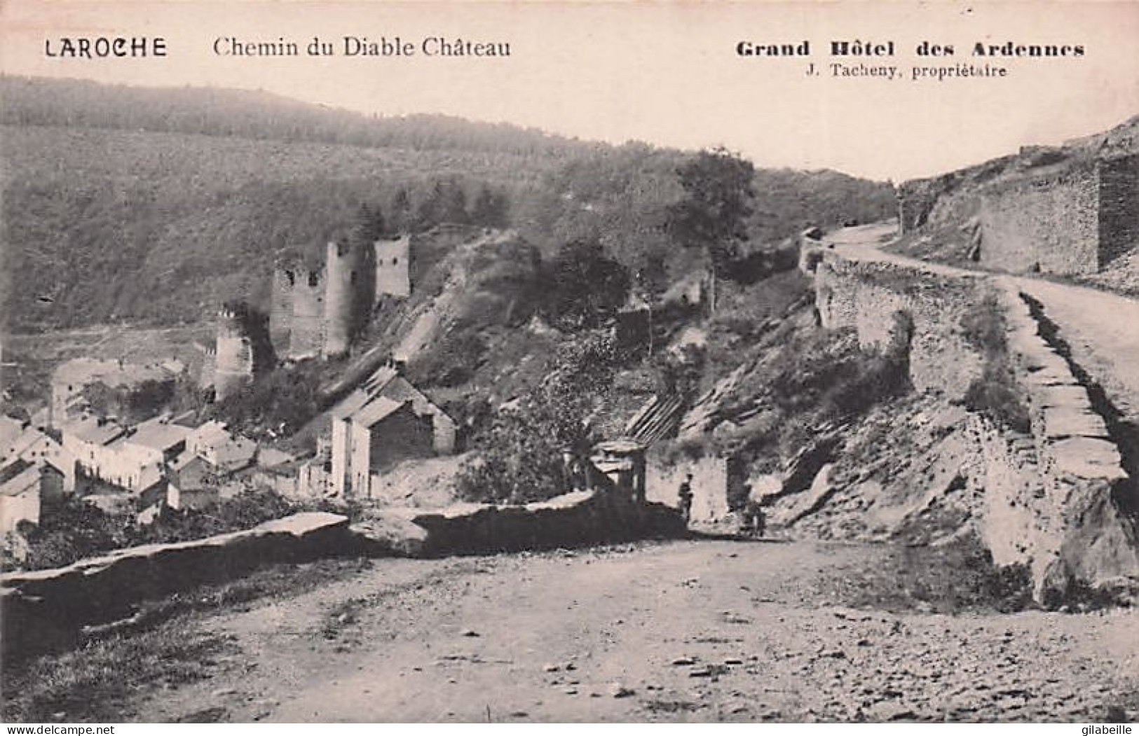 LA ROCHE- LAROCHE En ARDENNE  - Chemin Du Diable Chateau - La-Roche-en-Ardenne