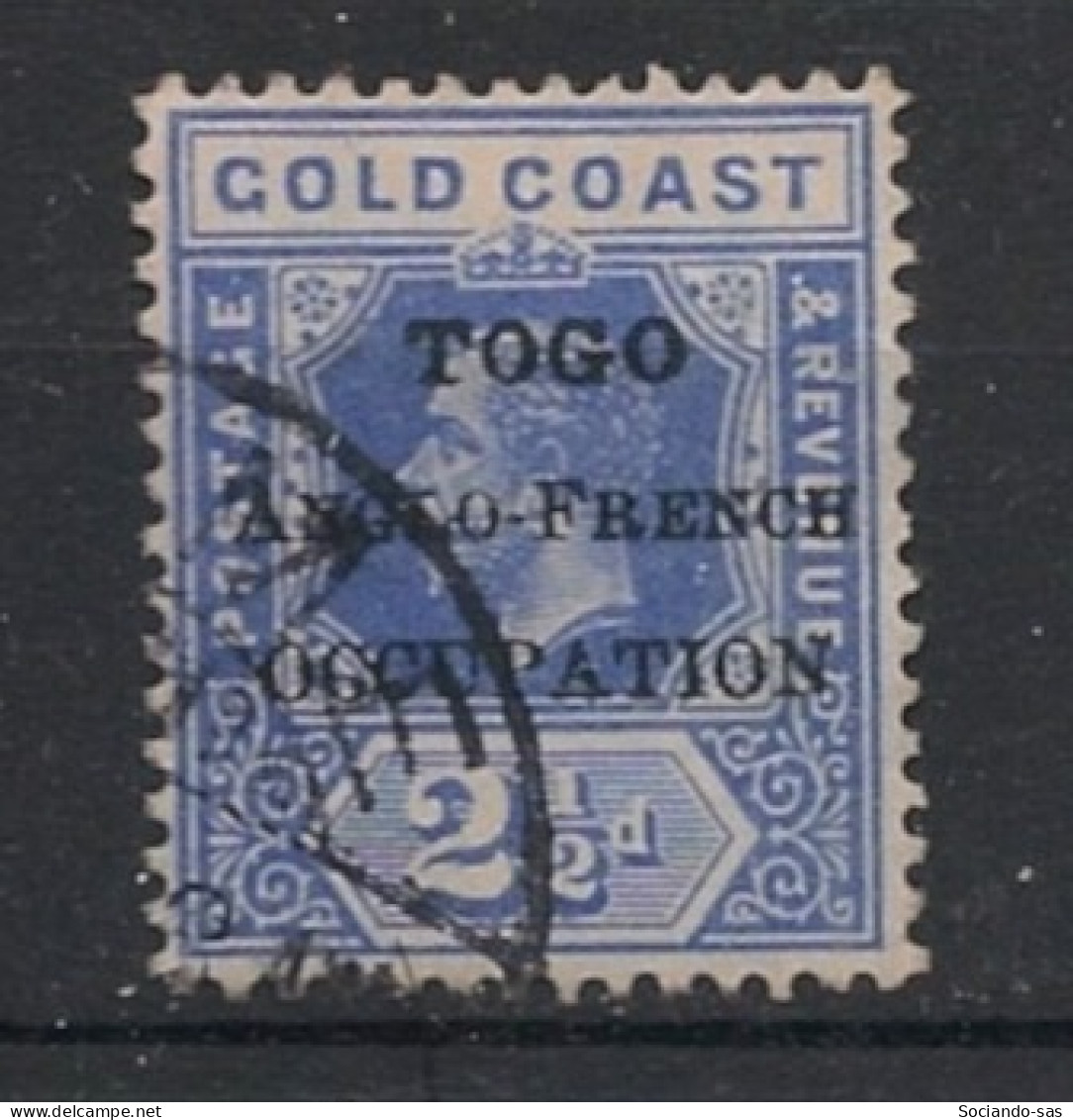 TOGO - 1916 - N°YT. 75 - Gold Coast 2 1/2p Outremer - Oblitéré / Used - Gebraucht