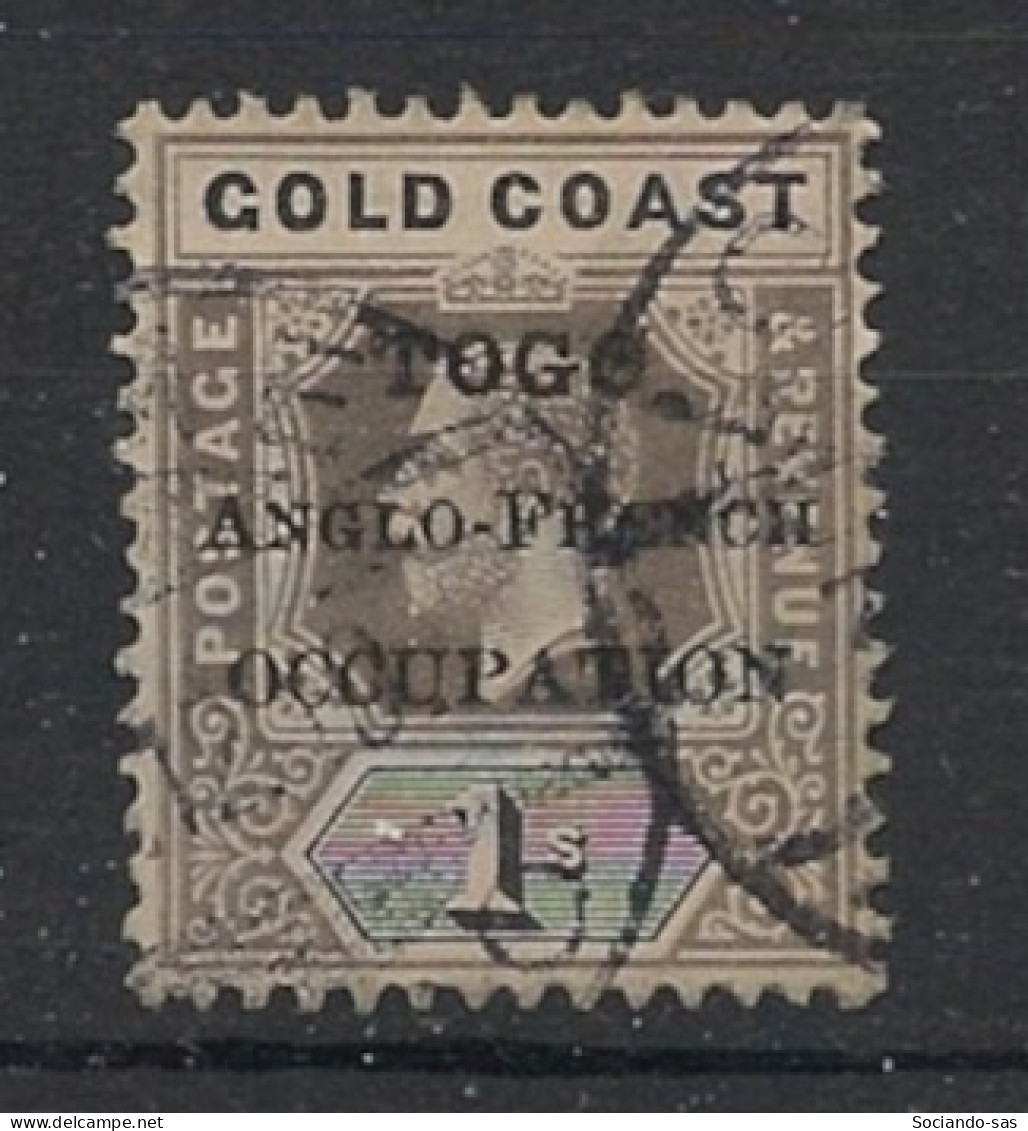 TOGO - 1916 - N°YT. 78 - Gold Coast 1s Noir Et Gris - Oblitéré / Used - Oblitérés