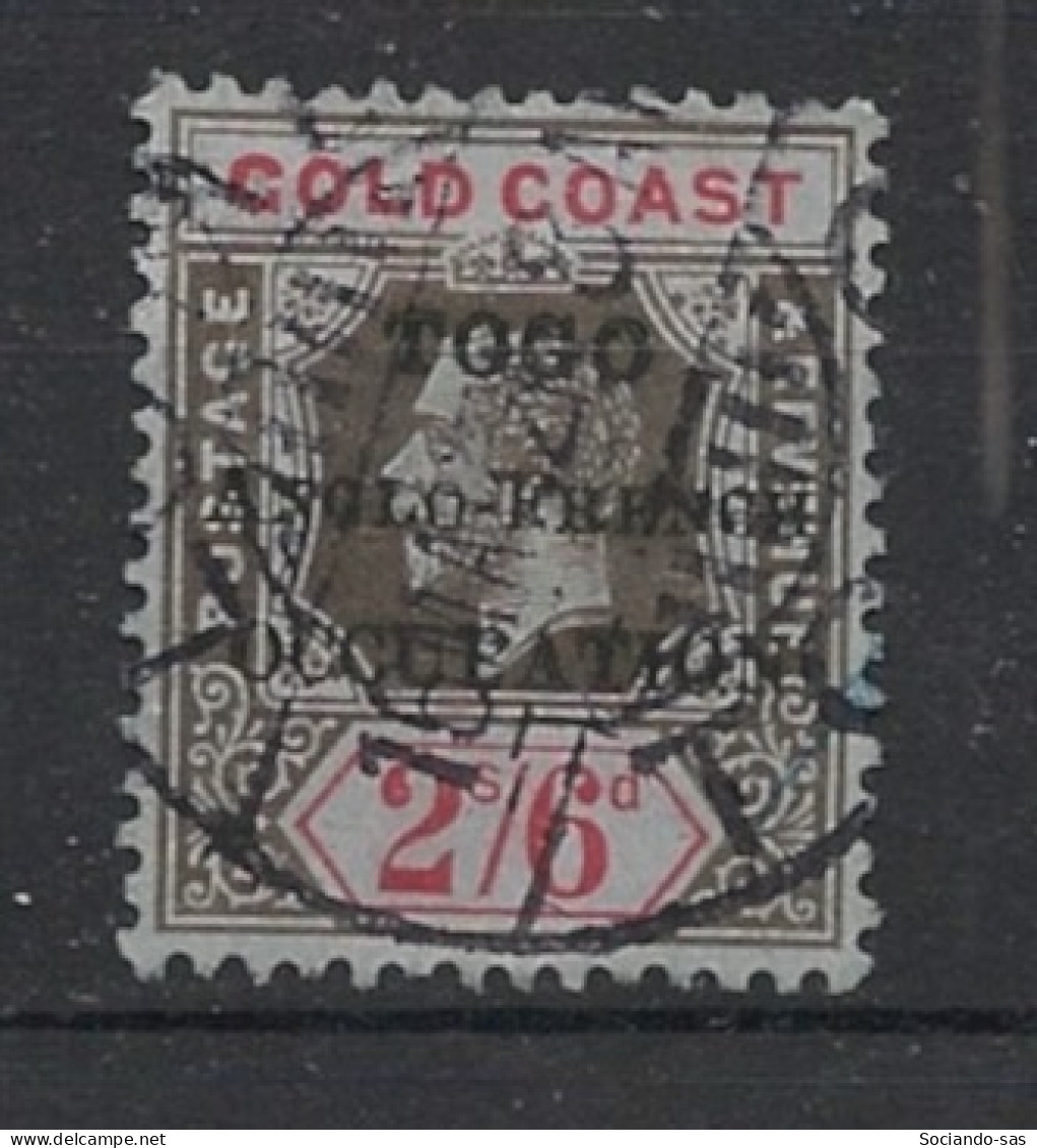 TOGO - 1916 - N°YT. 80 - Gold Coast 2/6 Gris Et Carmin - Oblitéré / Used - Used Stamps