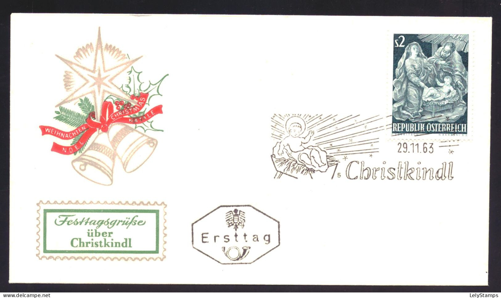 Oostenrijk /  Österreich / Austria 1143 FDC Christmas (1963) - FDC