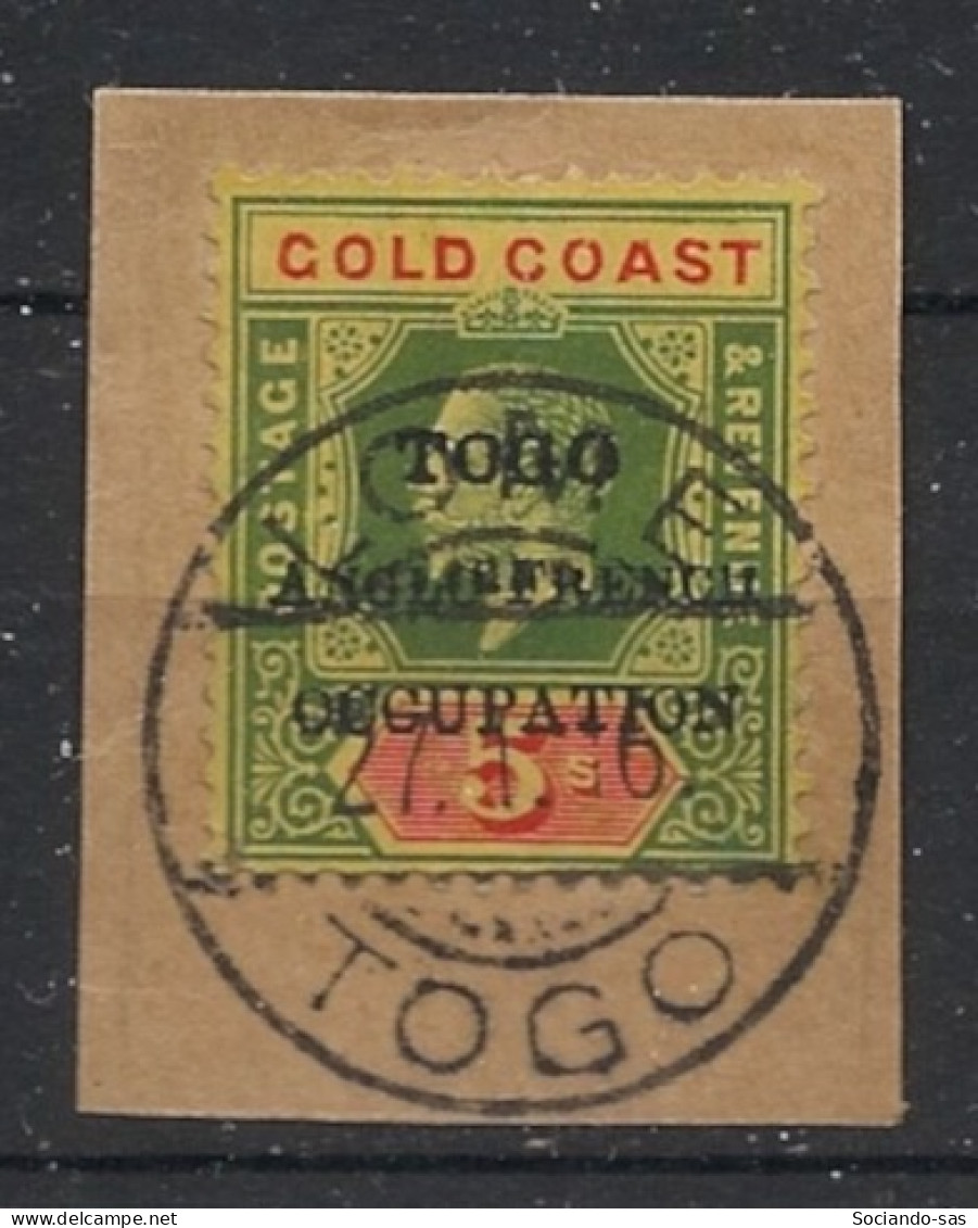 TOGO - 1916 - N°YT. 81 - Gold Coast 5s Vert Et Carmin - Oblitéré / Used - Gebruikt