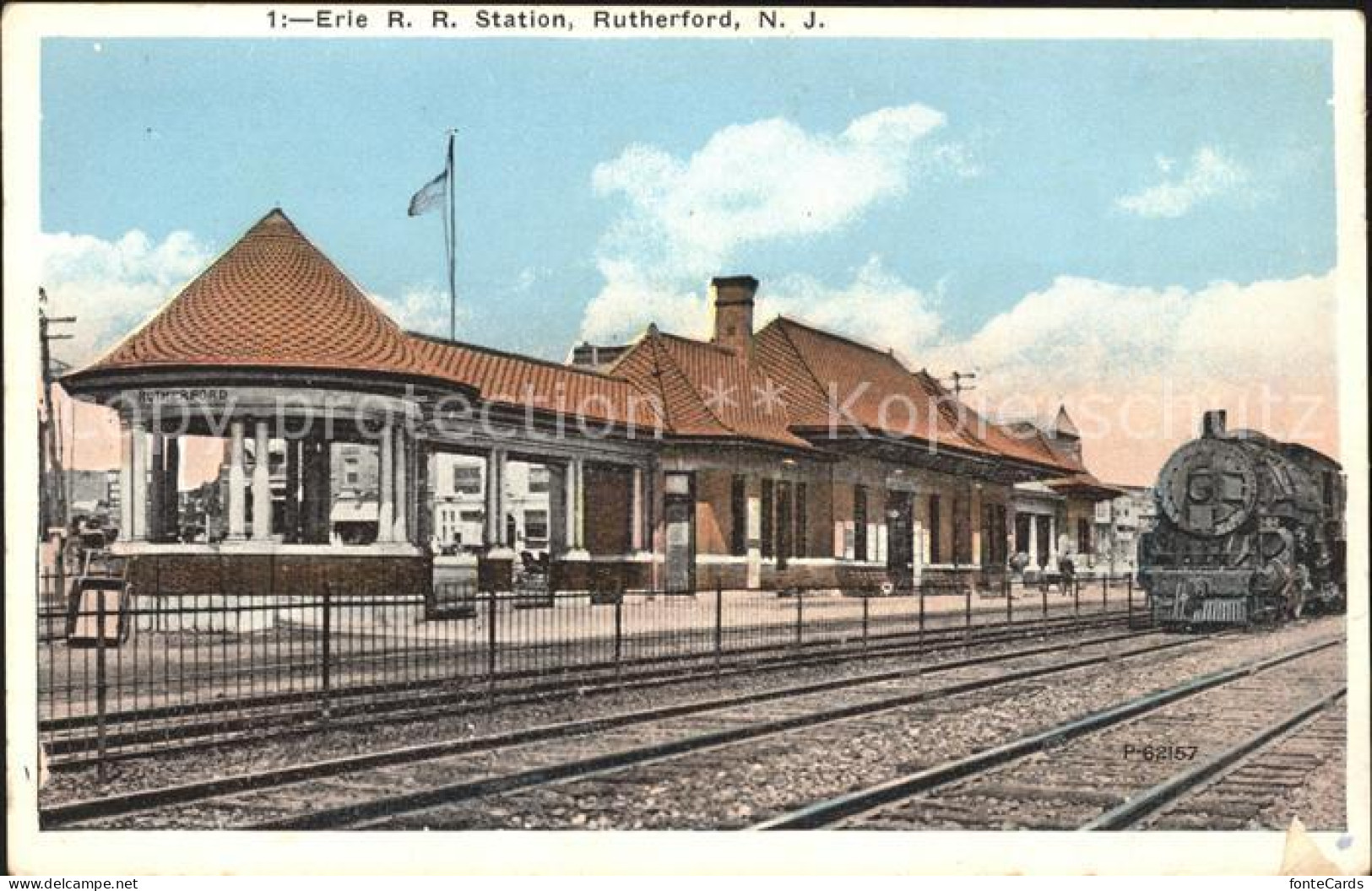 11705686 Rutherford_New_Jersey R. R. Station Eisenbahn - Otros & Sin Clasificación