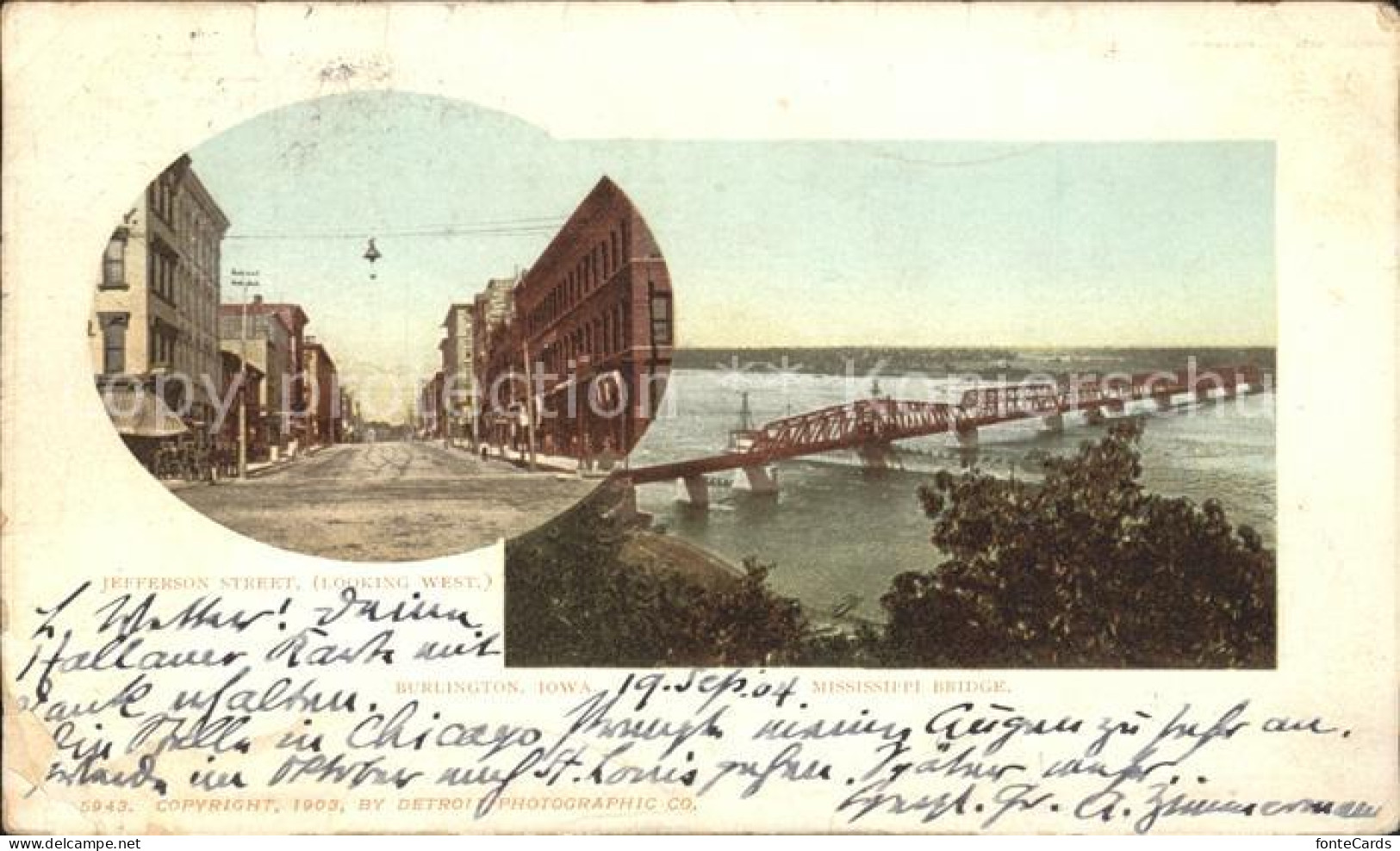 11705621 Burlington_Iowa Jeffersen Street Mississippi Bridge - Andere & Zonder Classificatie