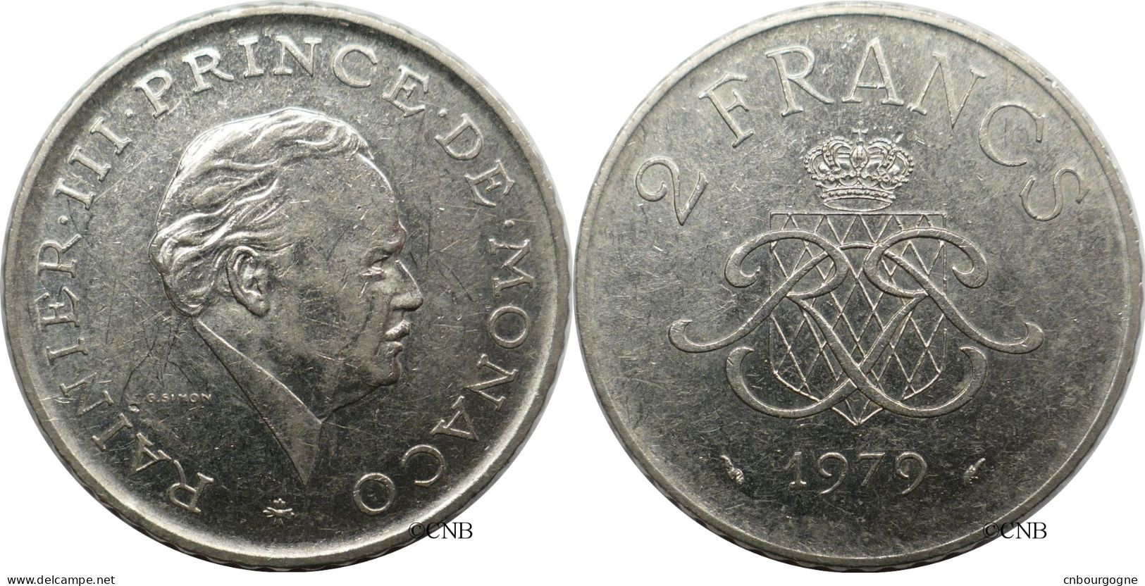 Monaco - Principauté - Rainier III - 2 Francs 1979 - TTB+/AU50 - Mon6637 - 1960-2001 Nieuwe Frank