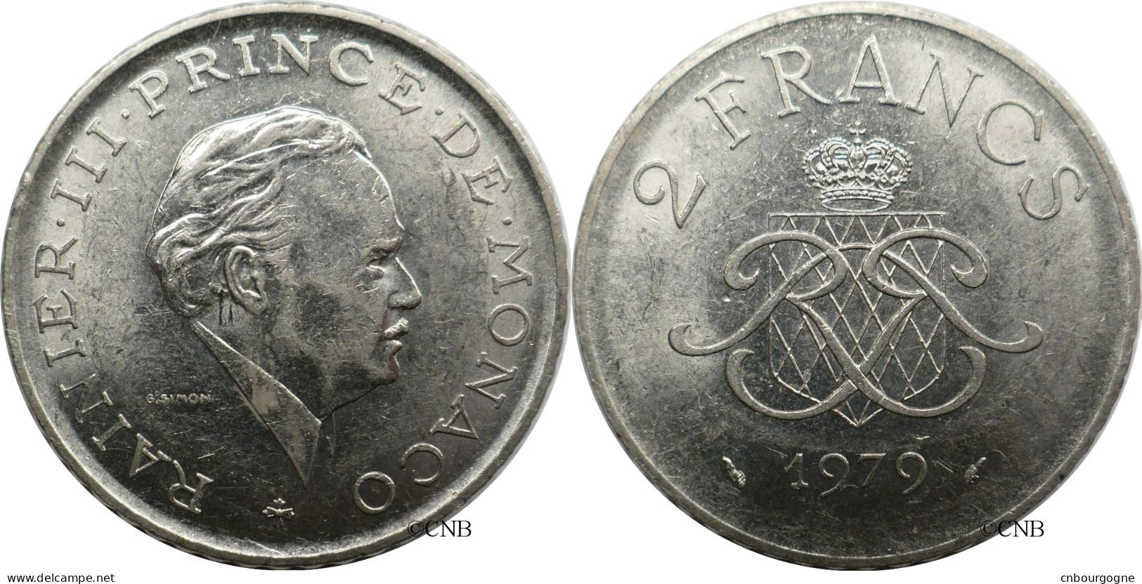 Monaco - Principauté - Rainier III - 2 Francs 1979 - TTB+/AU50 - Mon6638 - 1960-2001 New Francs