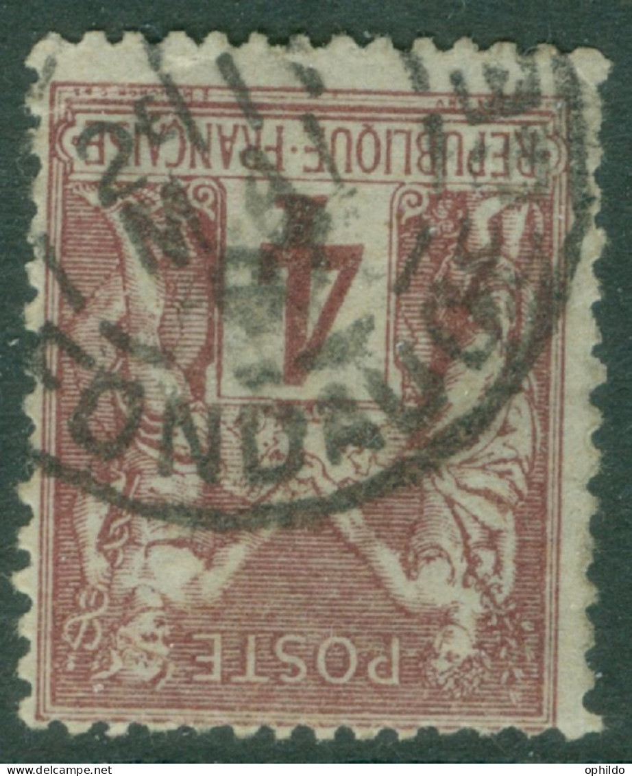 France  Bordeaux Fondaudege Sur 88        Voir Scan Et Description   - 1876-1898 Sage (Type II)