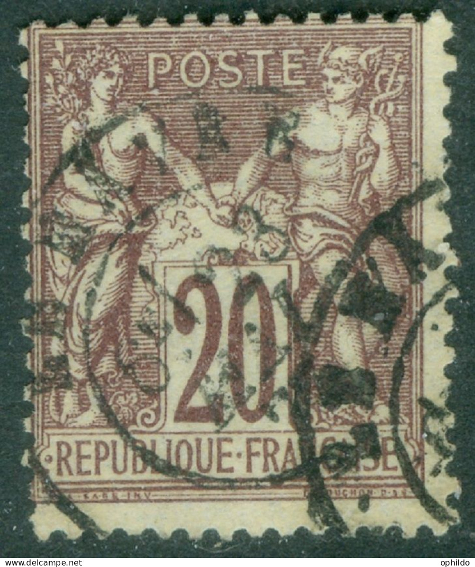 France   67  Ob  TB    Voir Scan Et Description   - 1876-1878 Sage (Tipo I)