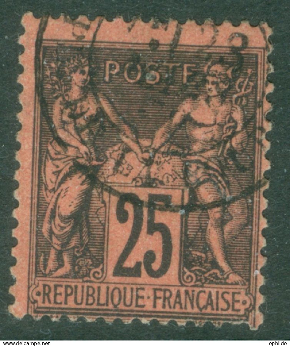 France  91 Ob  B/TB      Voir Scan Et Description   - 1876-1898 Sage (Type II)