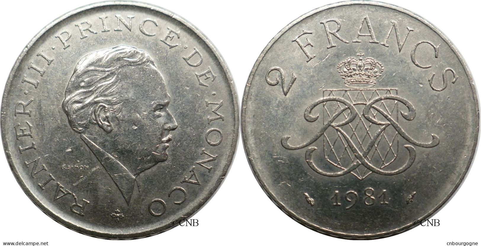 Monaco - Principauté - Rainier III - 2 Francs 1981 - TTB+/AU50 - Mon6639 - 1960-2001 Nieuwe Frank