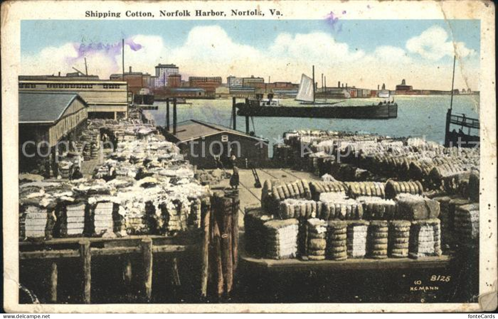 11705571 Norfolk_Virginia Shipping Cotton Harbor - Autres & Non Classés