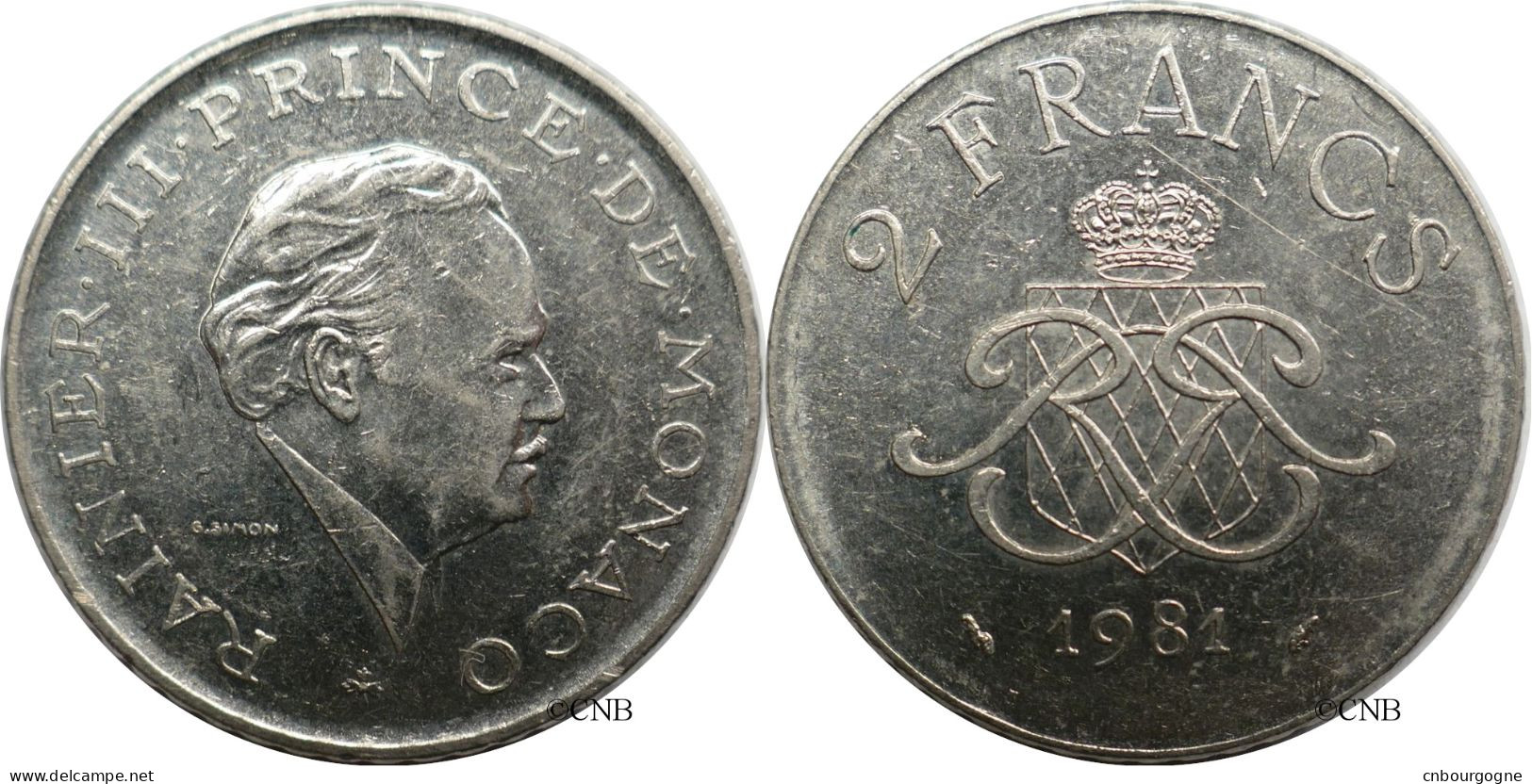 Monaco - Principauté - Rainier III - 2 Francs 1981 - TTB+/AU50 - Mon6640 - 1960-2001 Nouveaux Francs