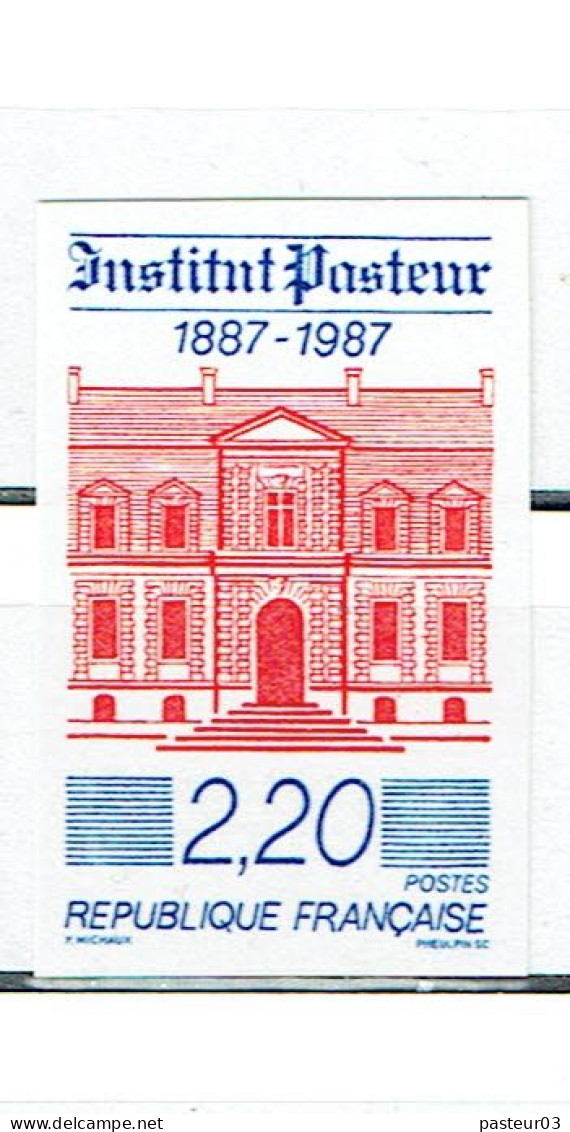 2496 Institut Pasteur Paris 2,20 F. Non Dentelé - Neufs