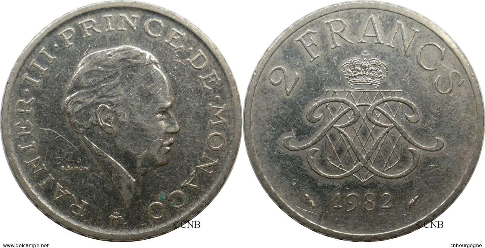 Monaco - Principauté - Rainier III - 2 Francs 1982 - TTB/XF45 - Mon6158 - 1960-2001 New Francs