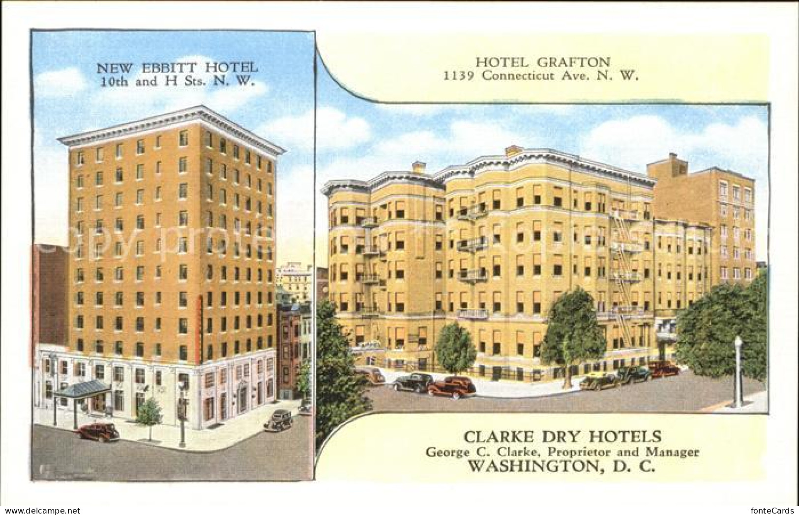 11705549 Washington DC New-Ebbit-Hotel And Hotel-Grafton Cars  - Washington DC