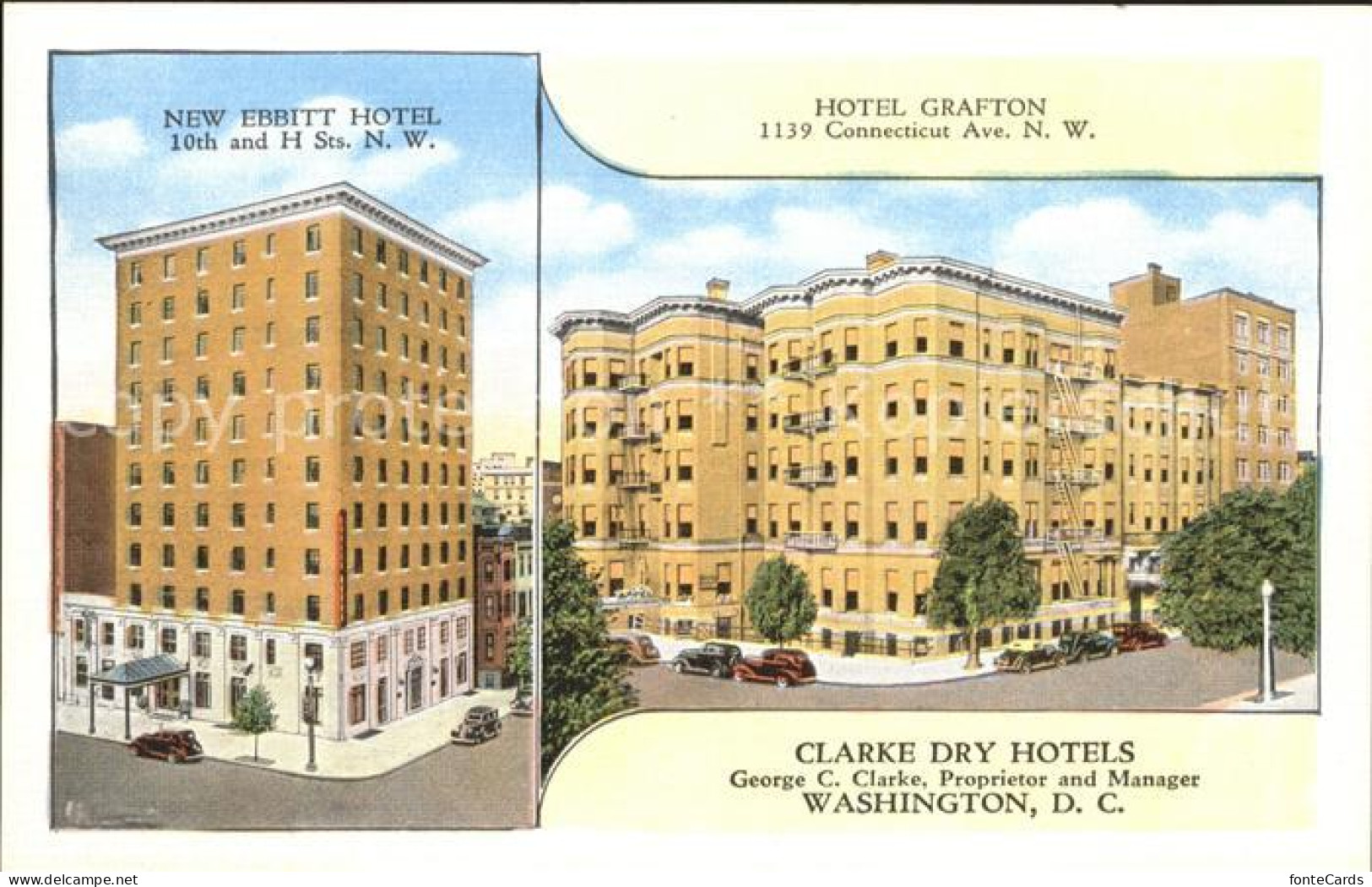 11705548 Washington DC New-Ebbit-Hotel And Hotel-Grafton Cars  - Washington DC