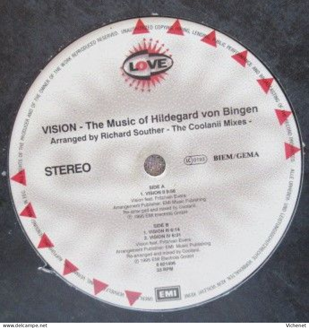 Hildegard Von Bingen - Richard Souther – Vision: The Music Of Hildegard Von Bingen (The Coolanii Mixes) - Maxi - 45 G - Maxi-Single
