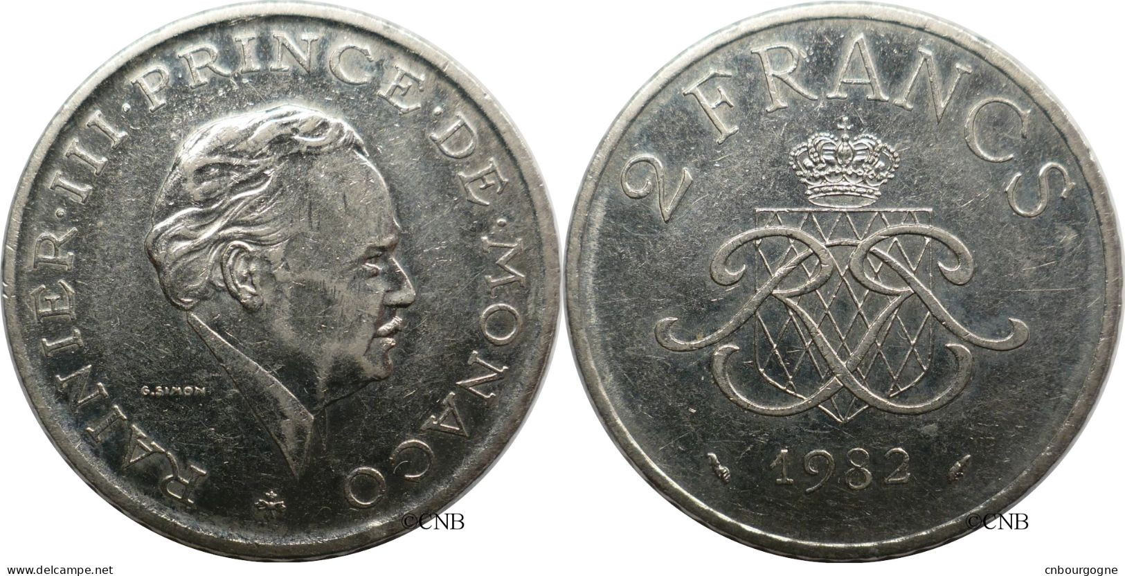 Monaco - Principauté - Rainier III - 2 Francs 1982 - TTB+/AU50 - Mon6641 - 1960-2001 Nieuwe Frank