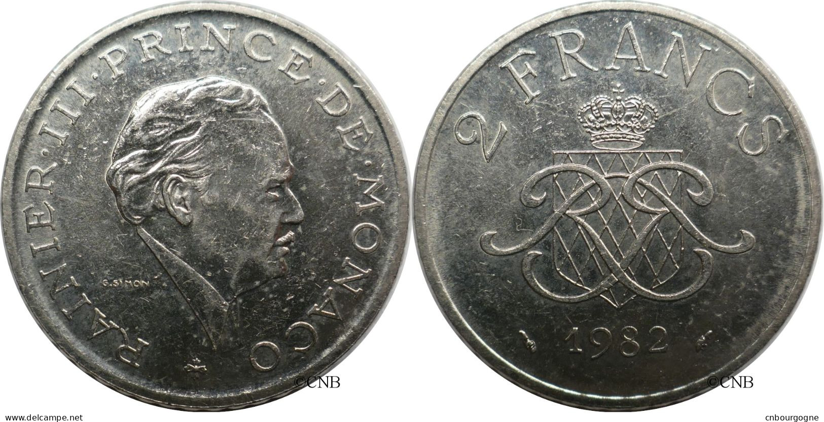 Monaco - Principauté - Rainier III - 2 Francs 1982 - SUP/AU55 - Mon6642 - 1960-2001 New Francs