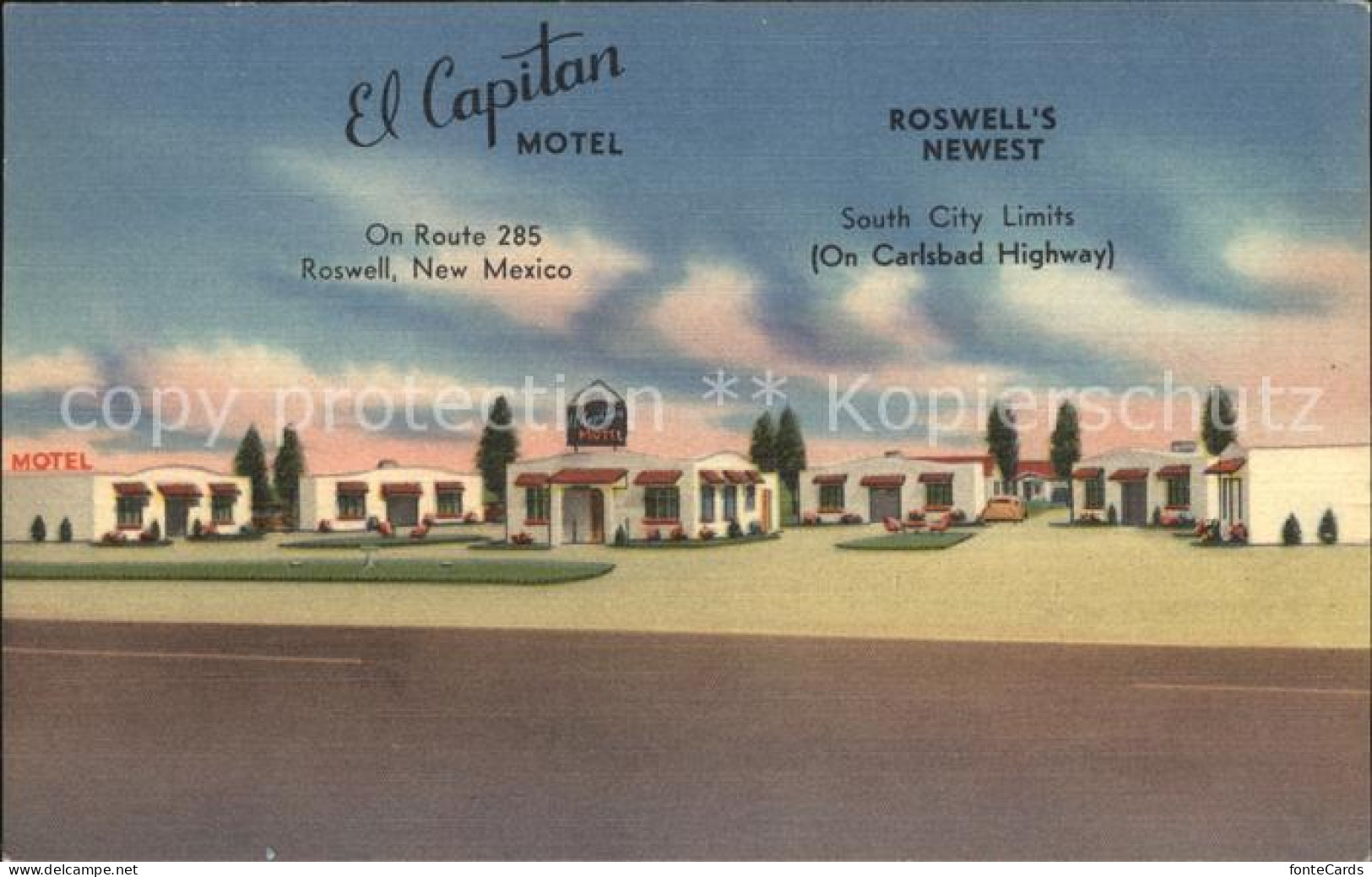 11705402 Roswell_New_Mexico El Capitan Motel  - Andere & Zonder Classificatie