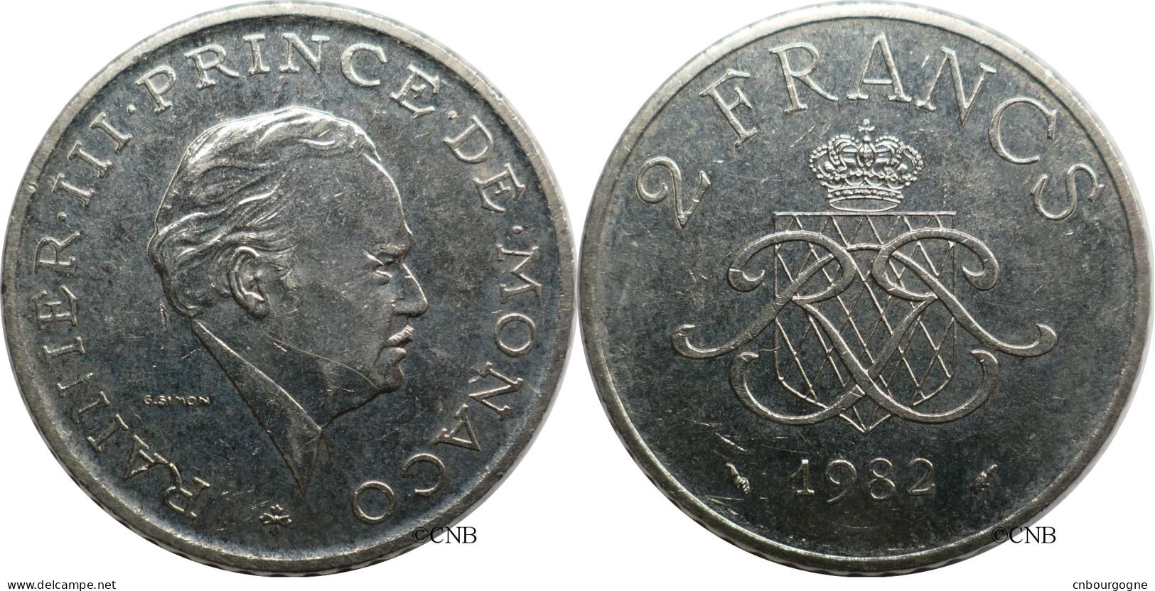 Monaco - Principauté - Rainier III - 2 Francs 1982 - SUP/AU58 - Mon6643 - 1960-2001 Francos Nuevos