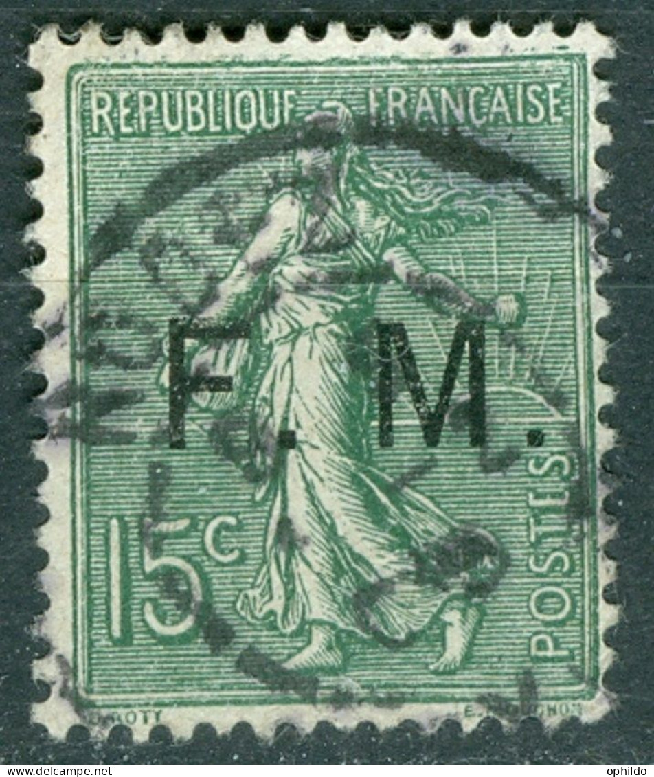 France  FM  3  Ob TB  - Military Postage Stamps