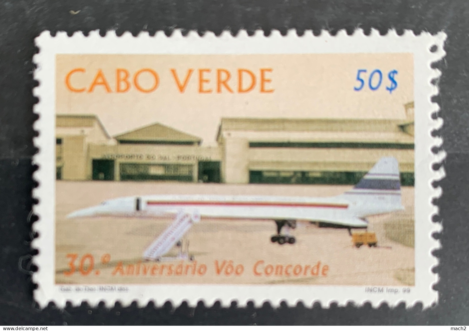 Concorde 001 Timbre Cabo Verde Cap Vert Neuf - Concorde