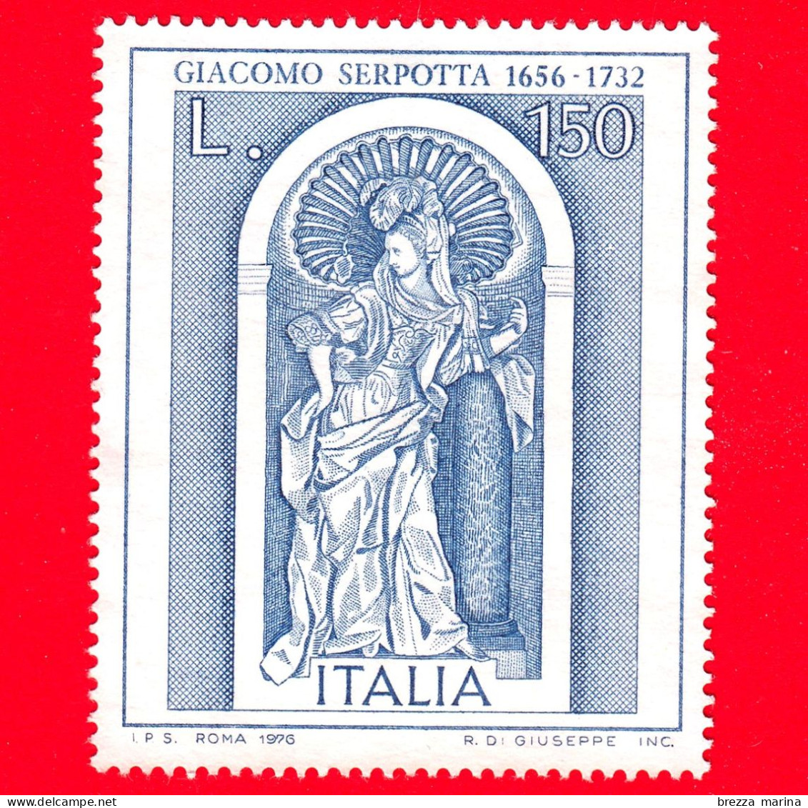 ITALIA - Usato - 1976 - Arte - 3ª Emissione - Fortezza, Opera Di Serpotta - 150 L. - 1971-80: Usados