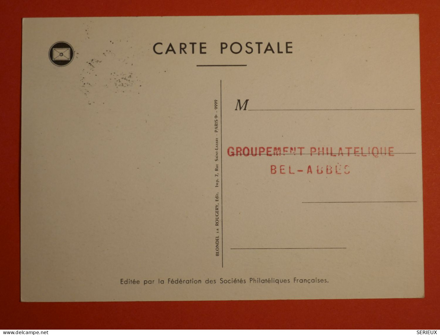 DO 1  ALGERIE  BELLE  CARTE MAXI   1955    + + AFF. INTERESSANT +++ - Cartoline Maximum