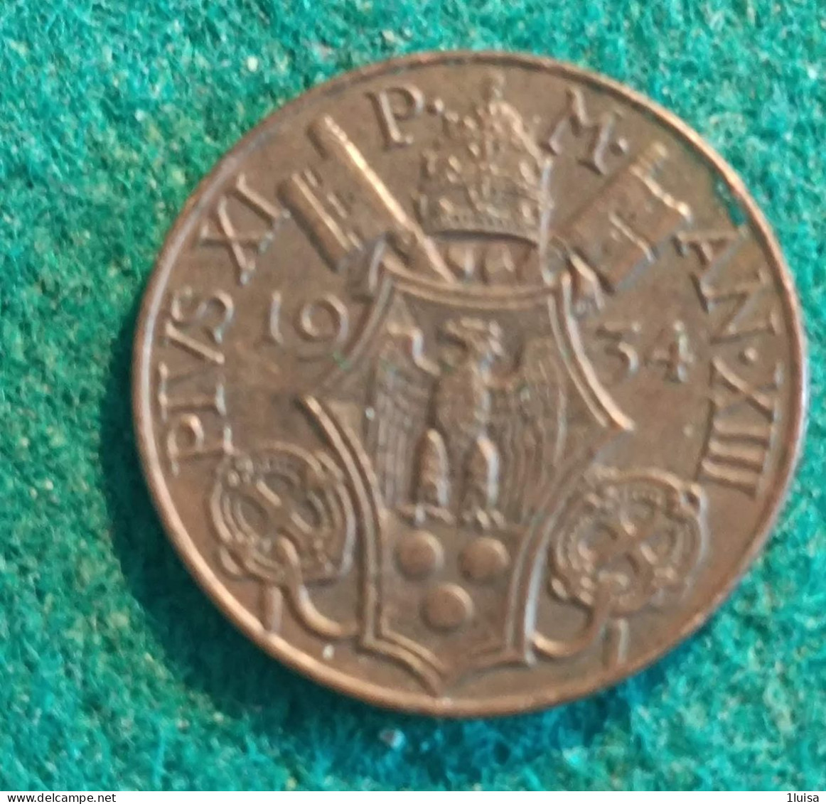 VATICANO 5 Cent 1934 - Vatikan