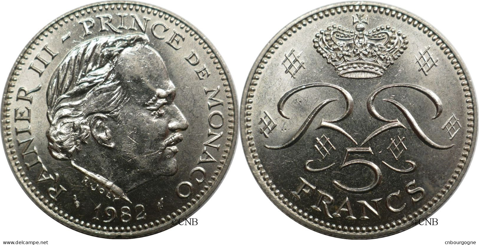 Monaco - Principauté - Rainier III - 5 Francs 1982 - SUP/AU55 - Mon6650 - 1960-2001 Francos Nuevos
