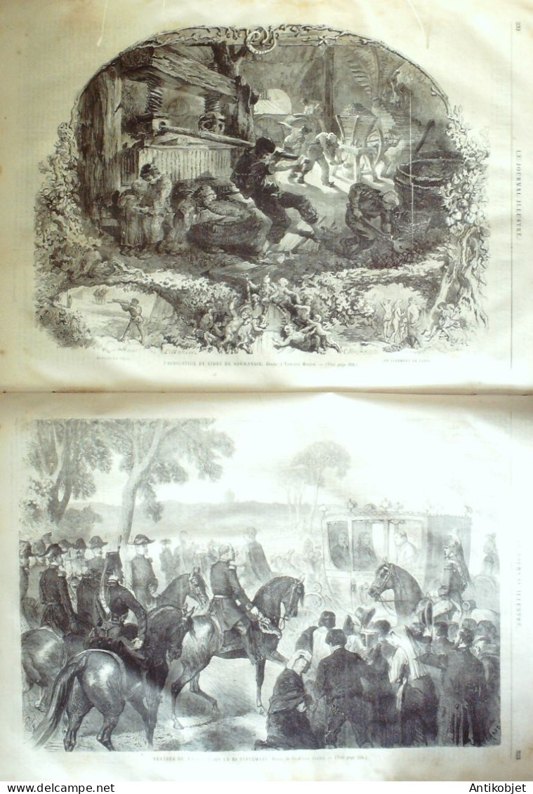 Le Journal Illustré 1865 N°88 Tarbes (65) Normandie Fabrication De Cidre Rome Artistes Comédiens Ambulants - 1850 - 1899