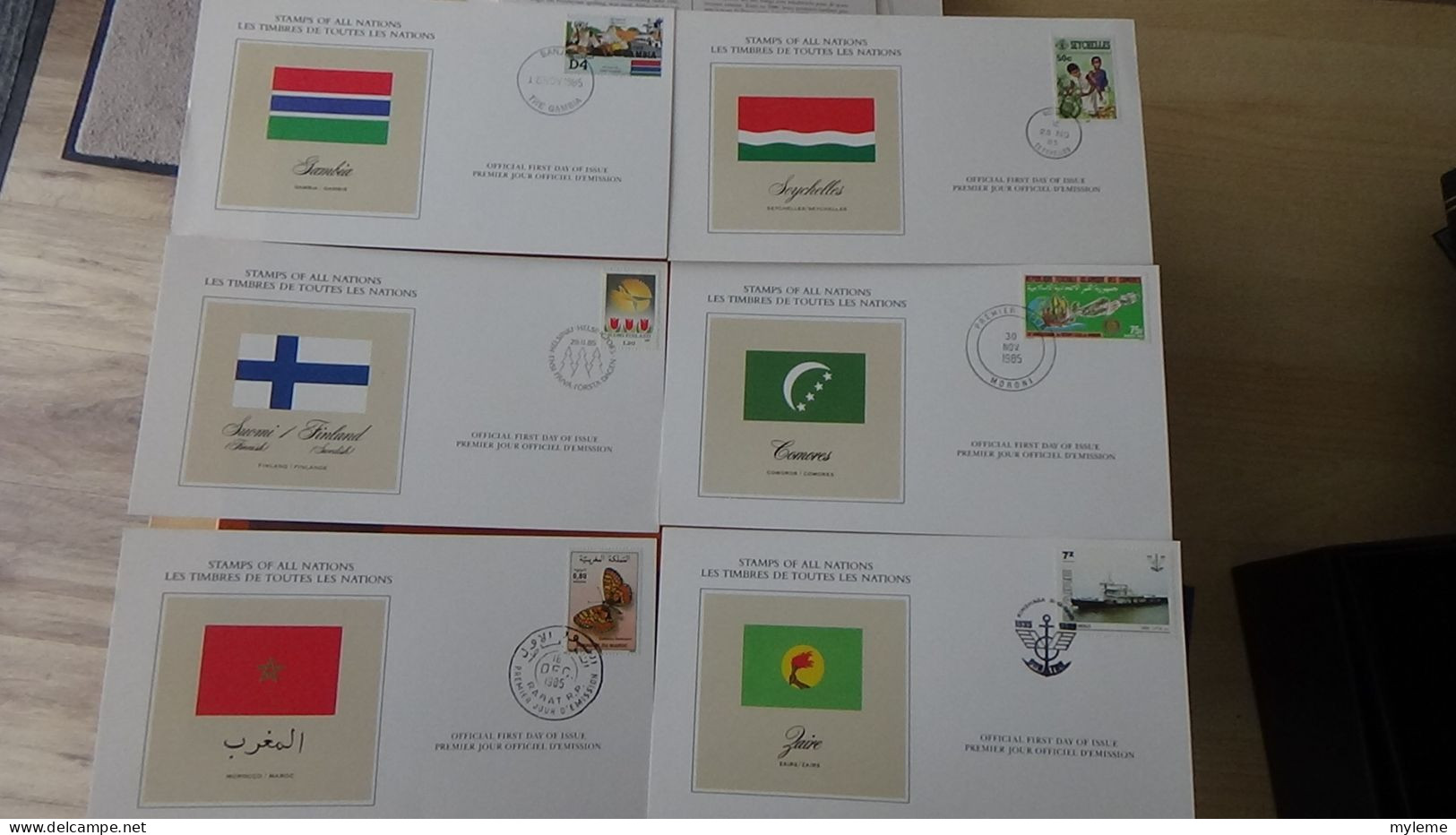 BF72 Bel ensemble de documents avec timbres ** sur les animaux, véhicules et drapeaux + coffret A saisir !!!