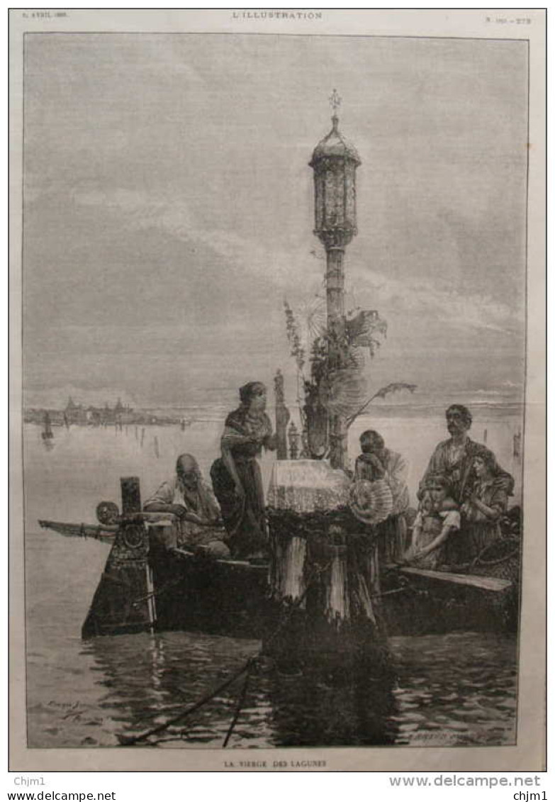 La Vierge Des Lagunes  - Page Original - 1886 - Documents Historiques