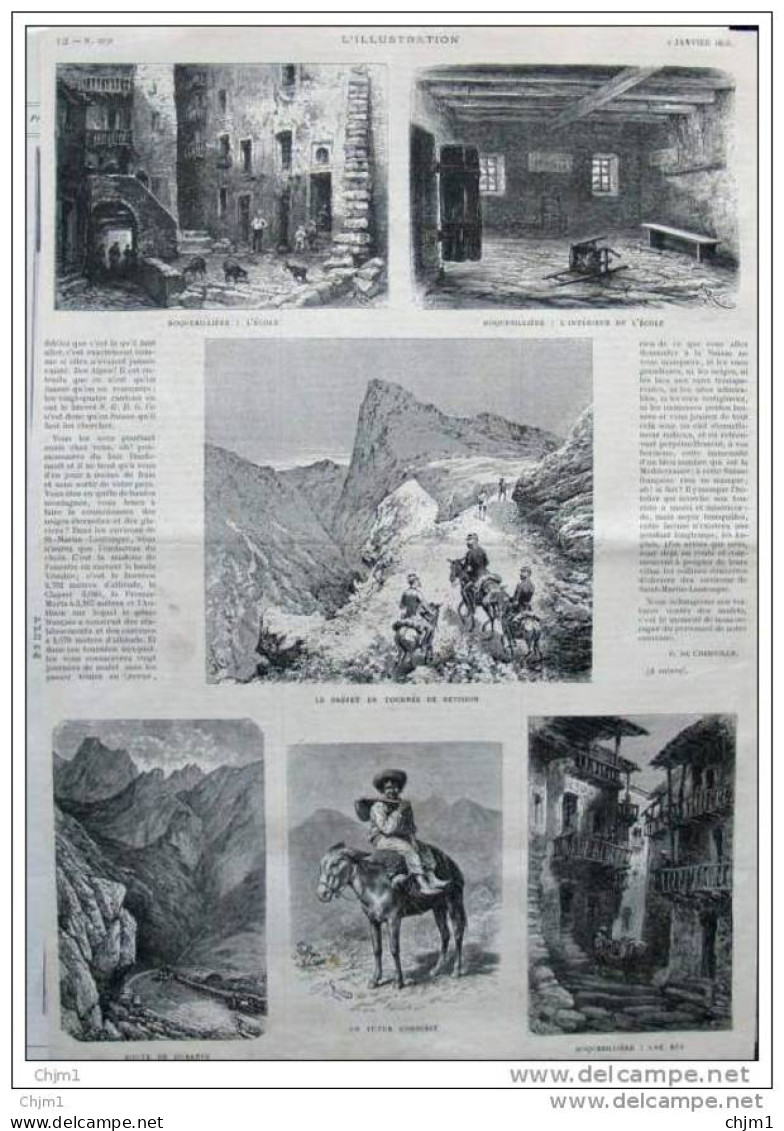 Une Tournée De Revision Dans Les Alpes-Maritimes - Page Original - Alte Seite 1886  ( 2 ) - Documents Historiques