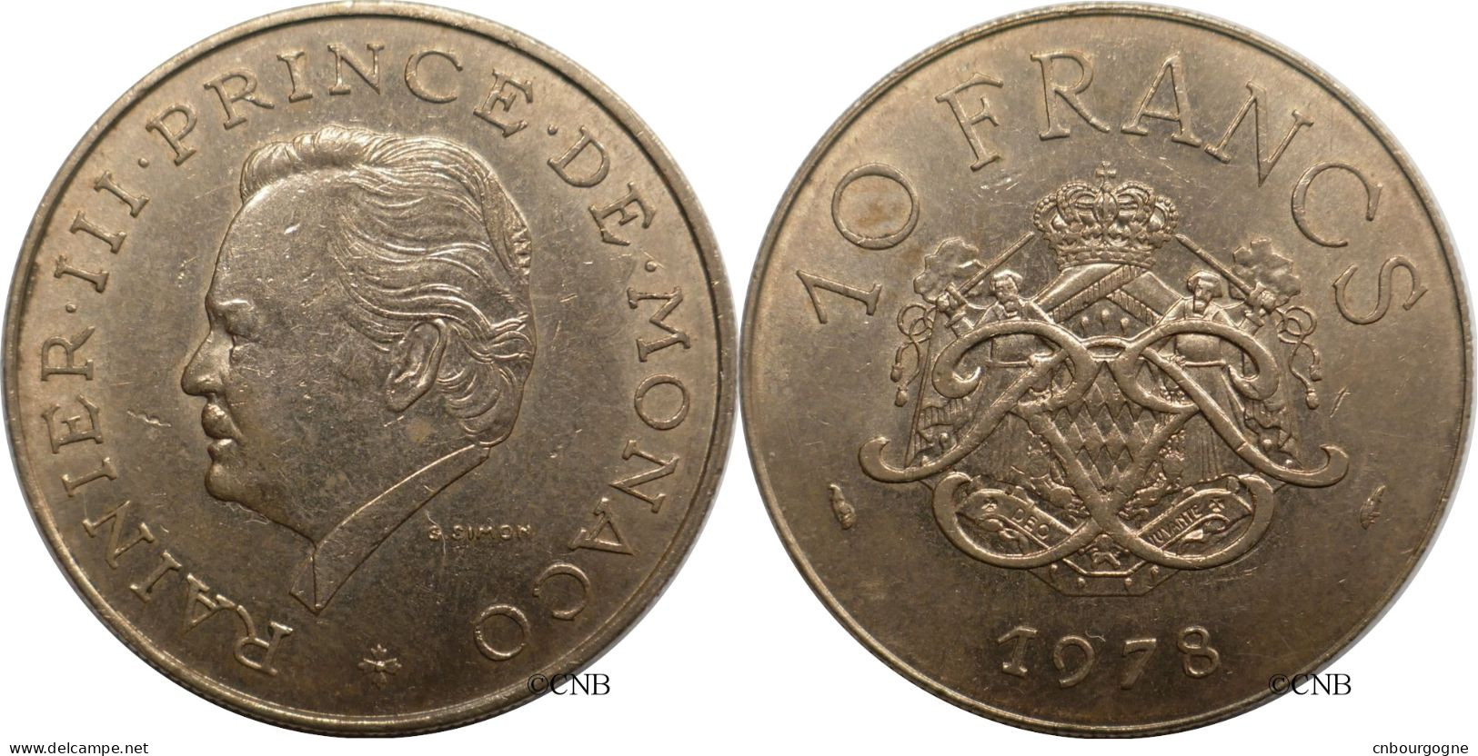 Monaco - Principauté - Rainier III - 10 Francs 1978 - SUP/AU55 - Mon6653 - 1960-2001 Neue Francs